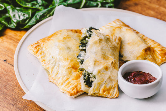 Spinach, Ricotta And Broccolini Parcel Roll