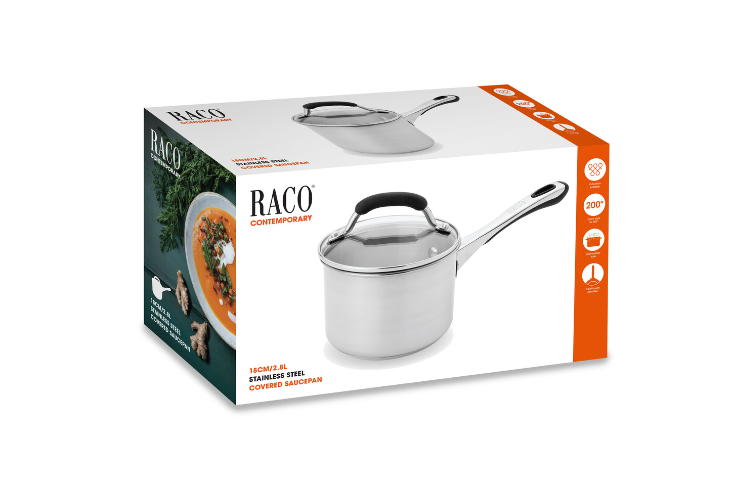 RACO Contemporary Stainless Steel Induction Saucepan 18cm/2.8L