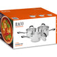 RACO Contemporary Stainless Steel Induction 3 Piece Saucepan Set